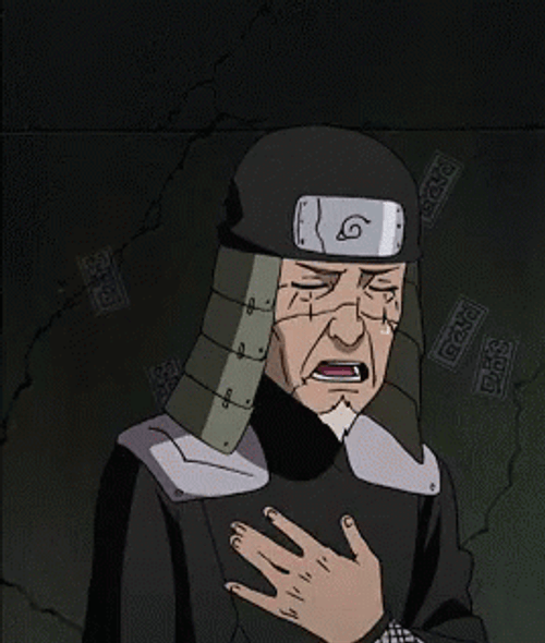 Naruto Whew Hiruzen Sarutobi GIF