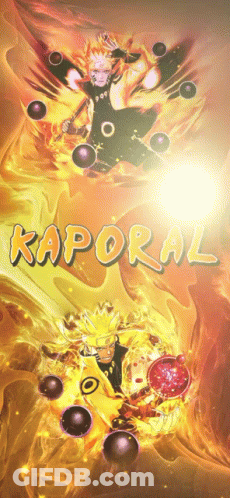 Naruto With Word Kaporal GIF
