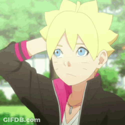 Naruto Worried Smile Thumbs Up Boruto Anime GIF