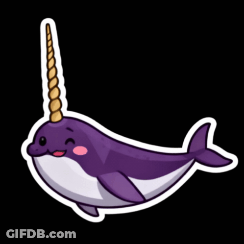 Narwhal Saying Hi I'm Narwhal GIF