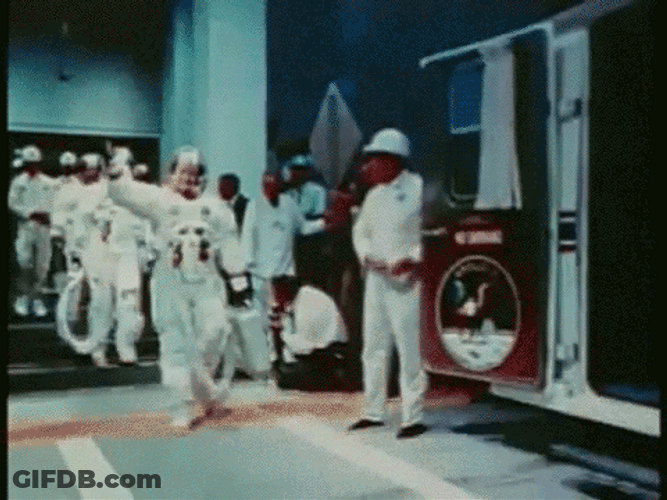 Nasa Apollo 11 Crew Vintage GIF