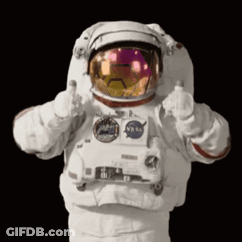 NASA Astronaut Thumbs Up GIF