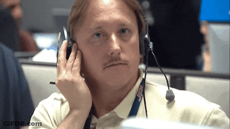 Nasa Mission Control Officer Listening GIF