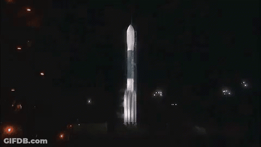 NASA Rocket Falling To Earth GIF
