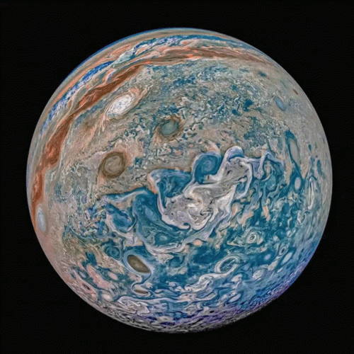 Nasa Space Probe Images Of Jupiter GIF