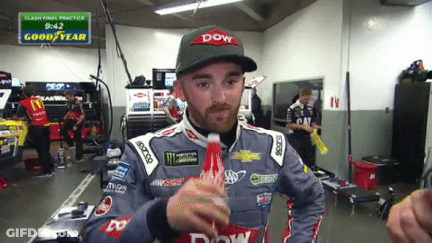 Nascar Car Racing Austin Dillon Drink GIF