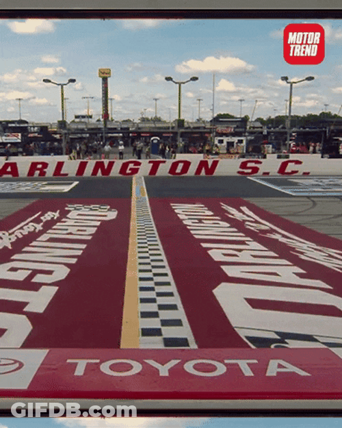 Nascar Car Racing Darlington Raceway GIF