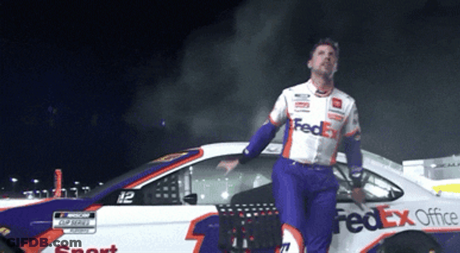 Nascar Car Racing Denny Hamlin GIF
