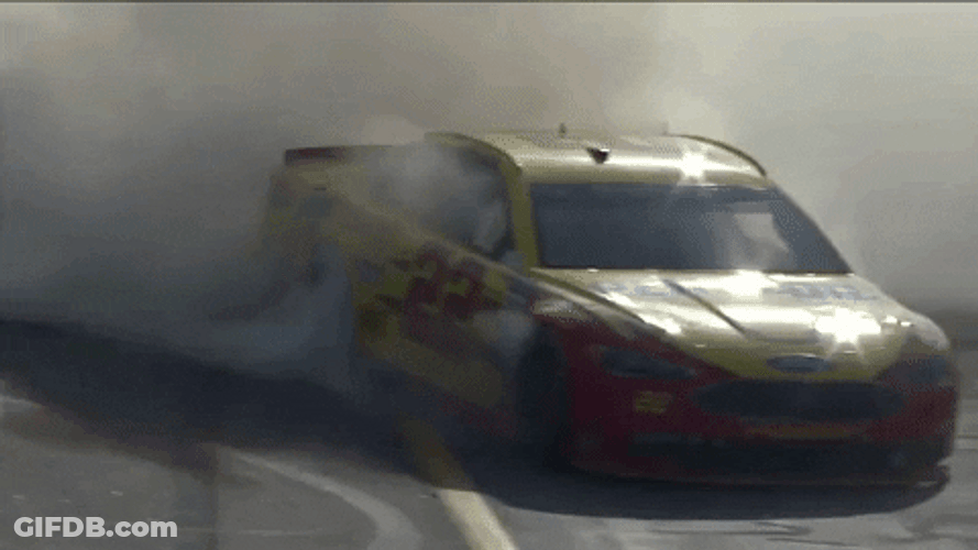 Nascar Car Racing Spin Smoke GIF