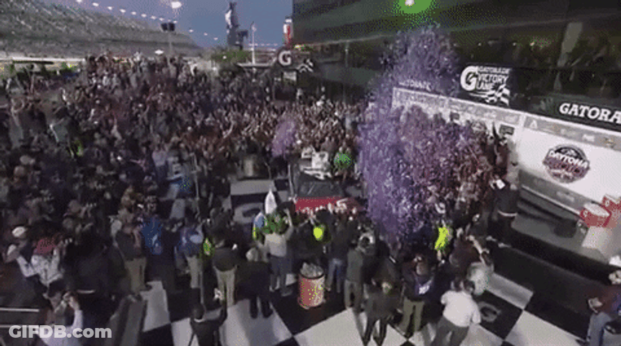 Nascar Confetti Daytona 500 Win GIF