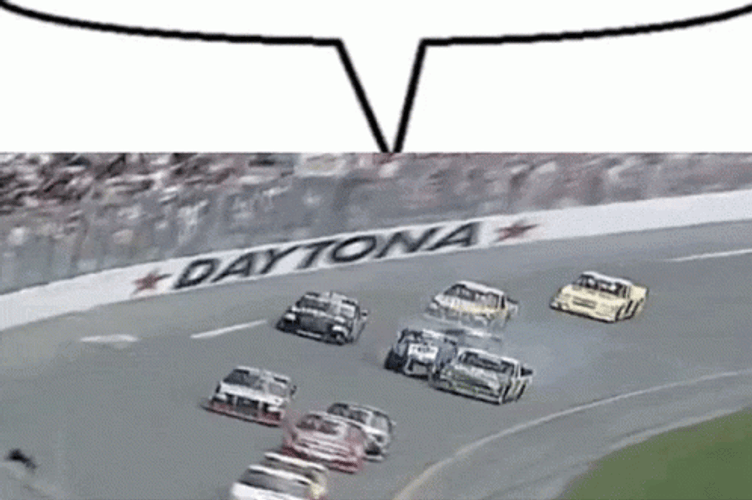Nascar Crash Car Severely Damaged GIF