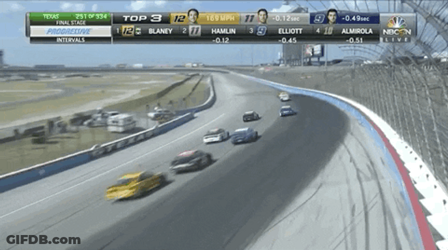 Nascar Crash Slightly Damage GIF