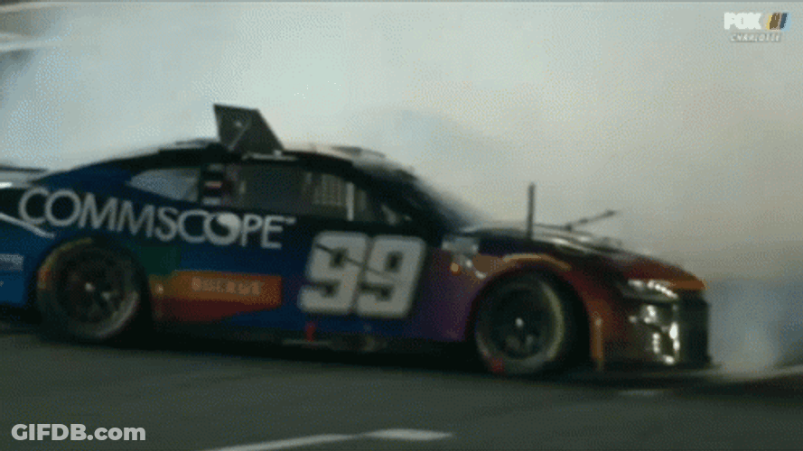 Nascar Crash Turning Upside Down GIF