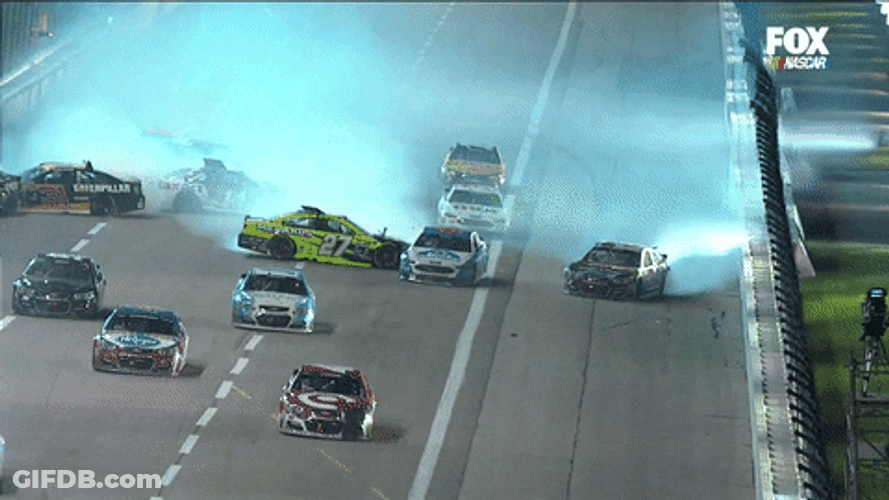 Nascar Cup Car Racing Crash GIF