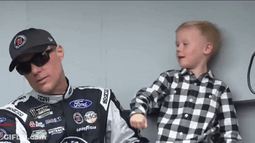 Nascar Kevin Harvick Kid Punch GIF