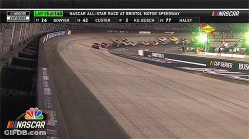 NASCAR Race On Screen GIF