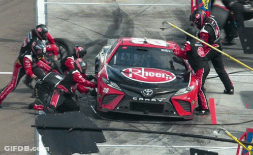 NASCAR Race Screenshot With Number 20 GIF