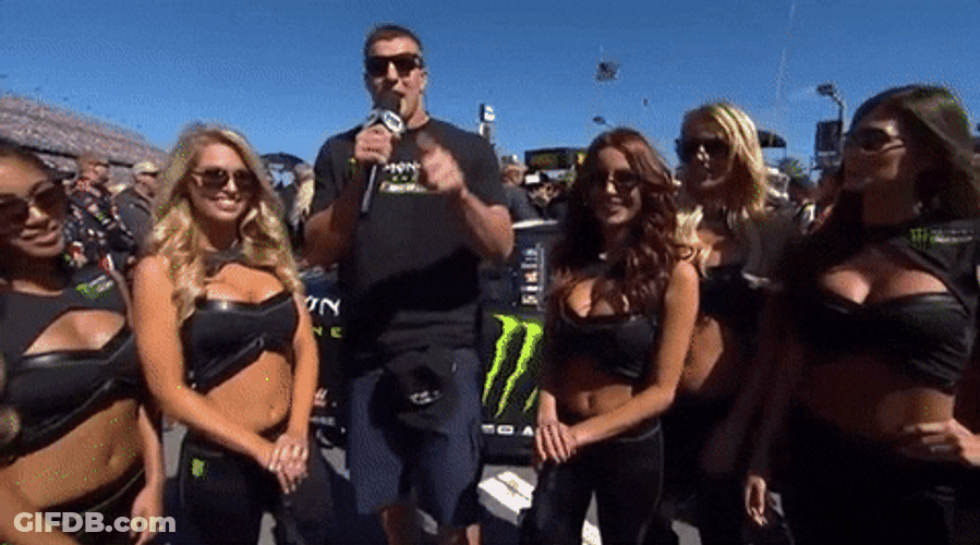 Nascar Rob Gronkowski Finger Pointing GIF