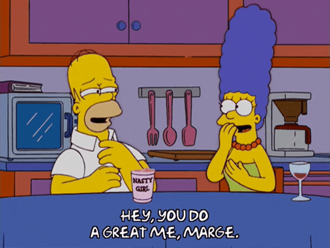 Nasty Girl Marge Simpson You're Great GIF