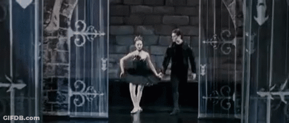 Natalie Portman's Black Swan Dance Partner GIF