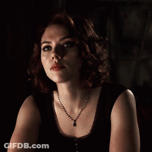 Natasha Romanoff Black Widow Engaging Dialogue GIF