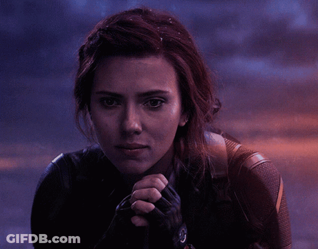 Natasha Romanoff Deeply Contemplating GIF