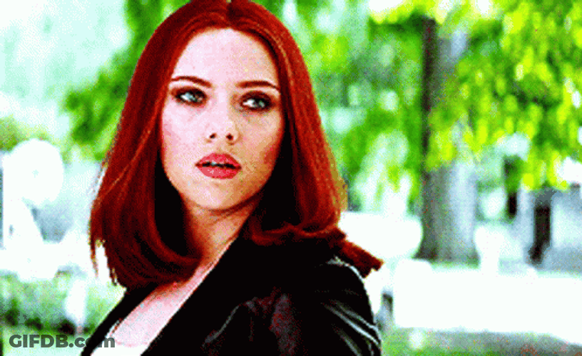 Natasha Romanoff Dismayed Expression GIF