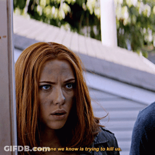 Natasha Romanoff Intense Look GIF