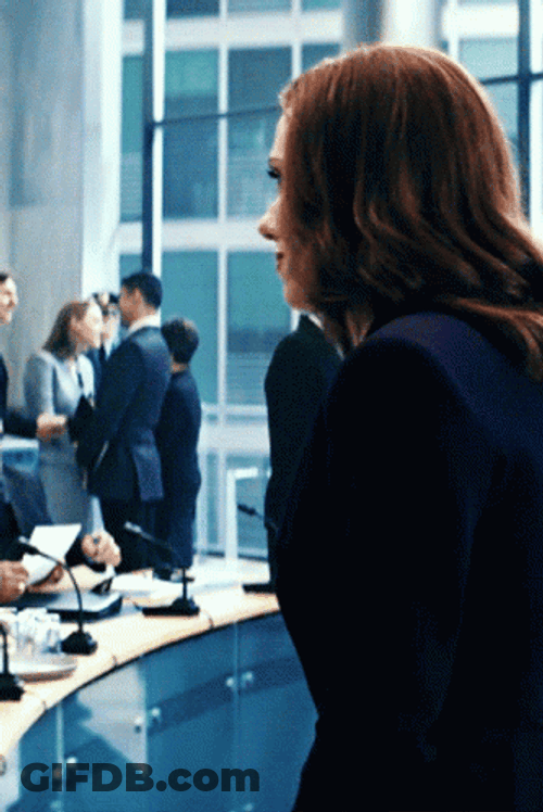 Natasha Romanoff Looking Around GIF
