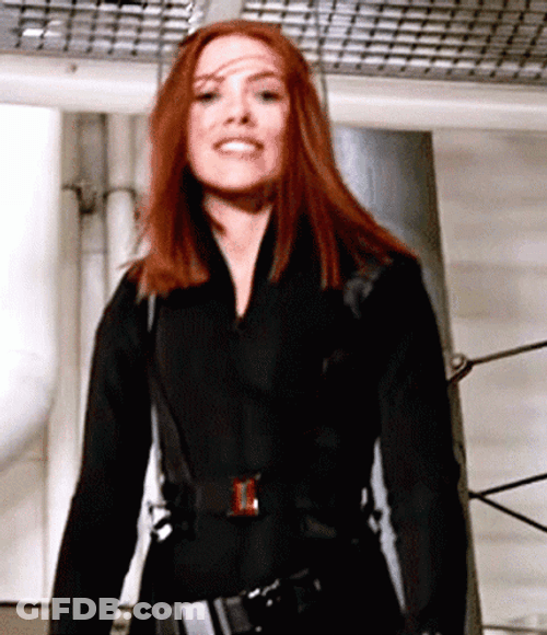 Natasha Romanoff Playful Demeanor GIF