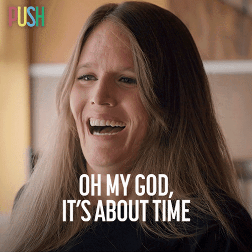 Natasha Urkow Says It's About Time GIF