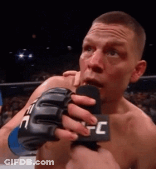 Nate Diaz Interviewed GIF