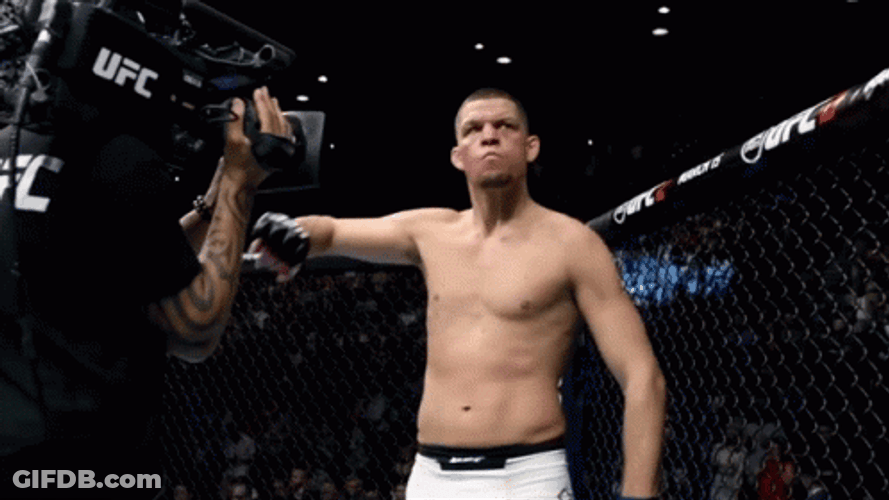 Nate Diaz Show Off Punch Face GIF