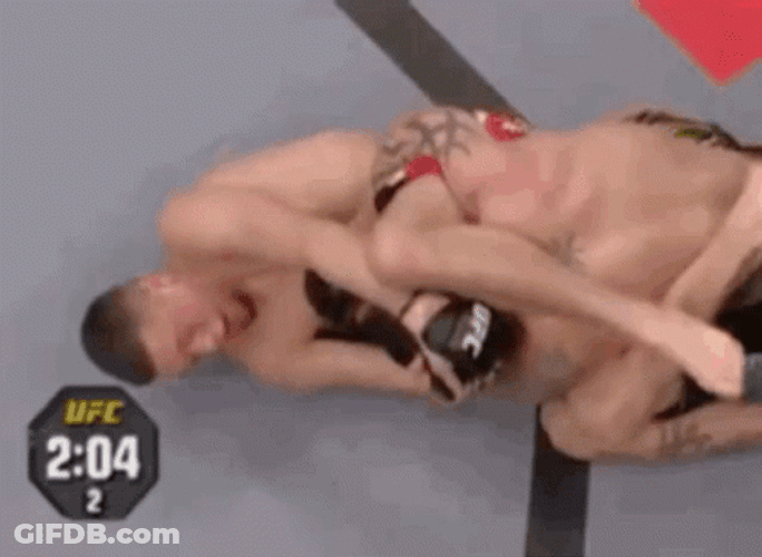 Nate Diaz Triangle Choke GIF