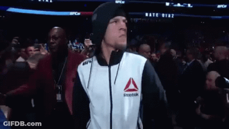 Nate Diaz Walkout GIF