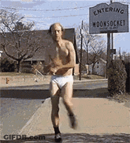 Nathan Barnatt Wearing His Underwear Excited Dance GIF