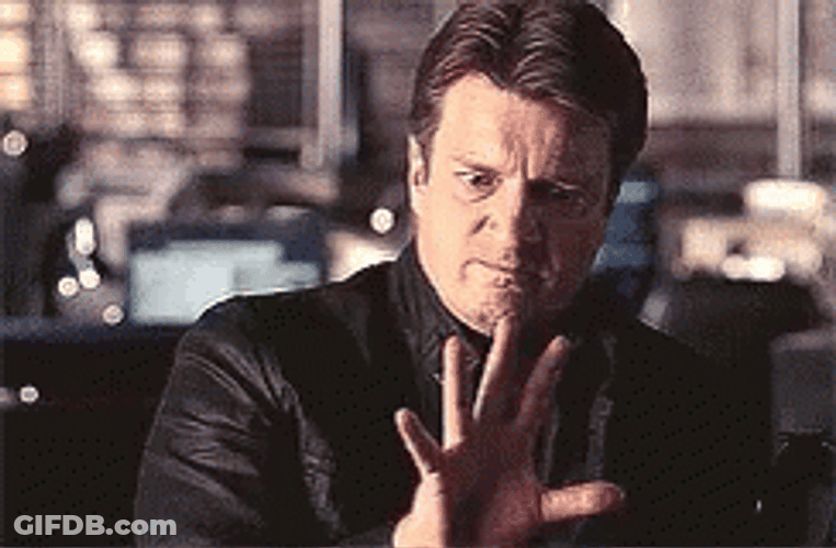 Nathan Fillion Richard Castle GIF