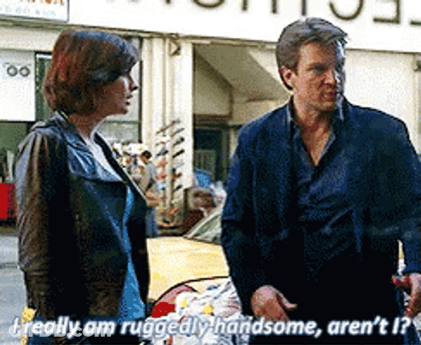Nathan Fillion Ruggedly Handsome GIF