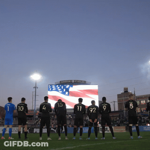 National Anthem Fireworks Fc Tulsa GIF