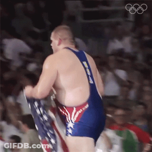 National Anthem Race Your Flag GIF