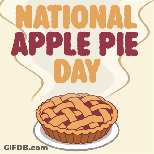 National Apple Pie Day Pie On Plate GIF
