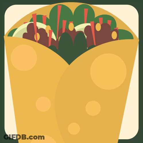 National Burrito With Chili Pepper Background GIF