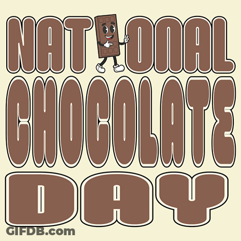 National Chocolate Day Poster GIF