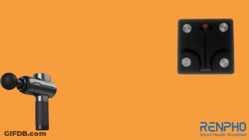 National Doctor's Day Poster With Massage Gun And Scale GIF