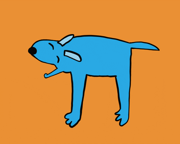 National Dog Day Blue Long Legged Dog GIF