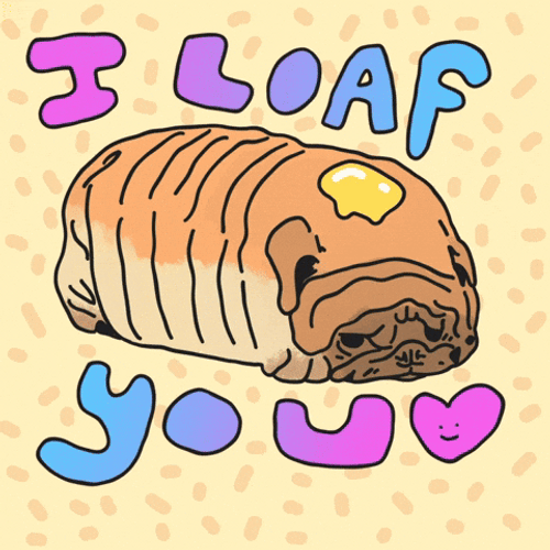 National Dog Day I Loaf You GIF