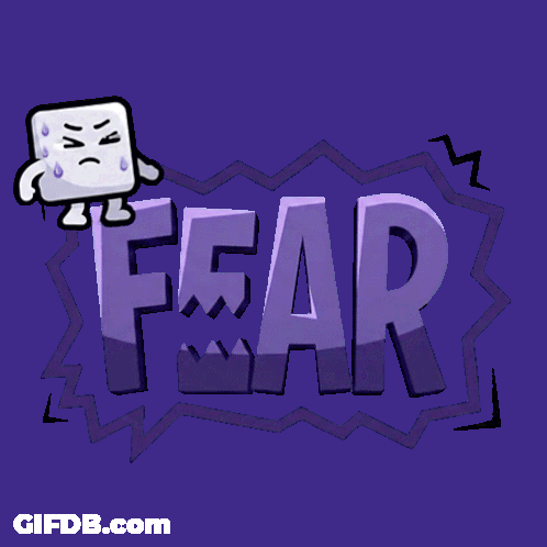 National Face Your Fears Day Cartoon GIF