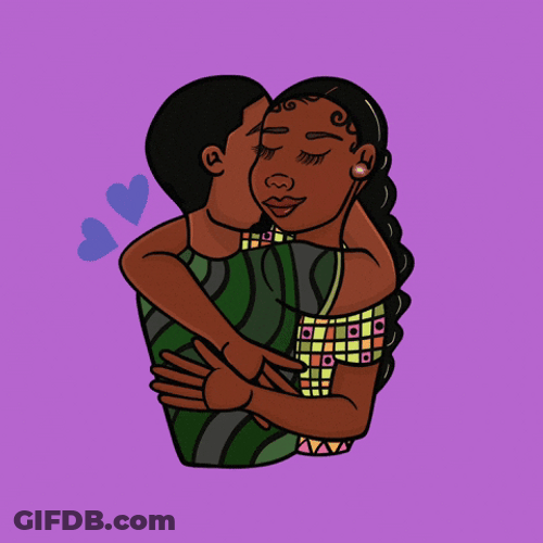 National Girlfriend Day Couple Hug GIF