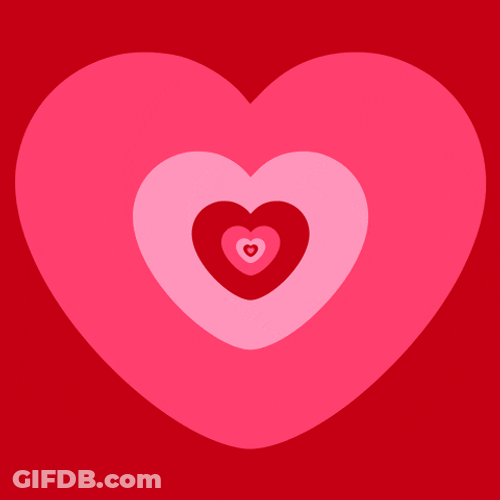 National Girlfriend Day Domino Heart GIF