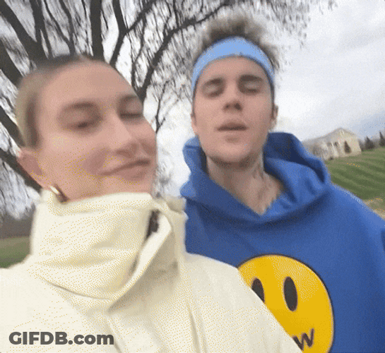 National Girlfriend Day Hailey Bieber GIF